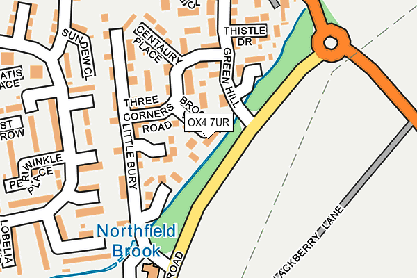 OX4 7UR map - OS OpenMap – Local (Ordnance Survey)