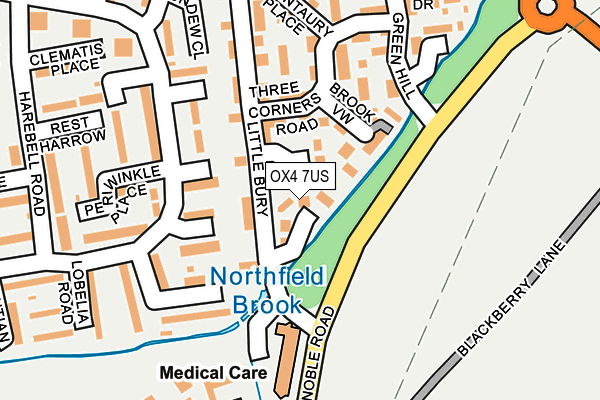 OX4 7US map - OS OpenMap – Local (Ordnance Survey)