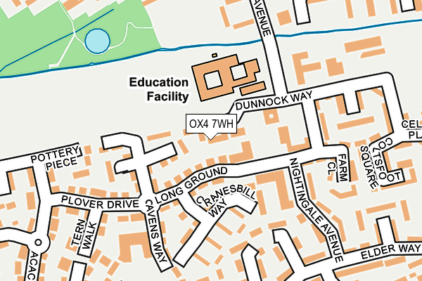 OX4 7WH map - OS OpenMap – Local (Ordnance Survey)