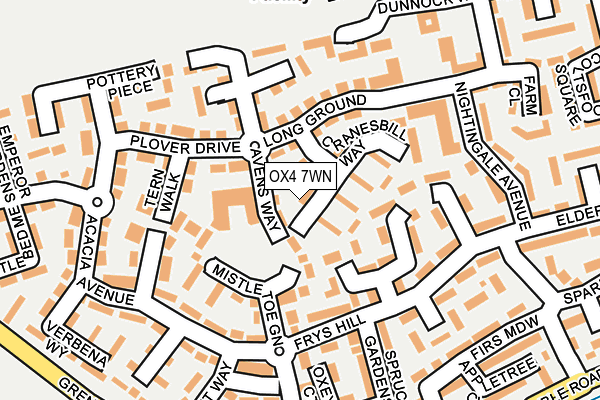 OX4 7WN map - OS OpenMap – Local (Ordnance Survey)