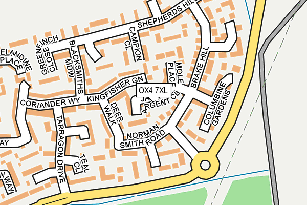 OX4 7XL map - OS OpenMap – Local (Ordnance Survey)