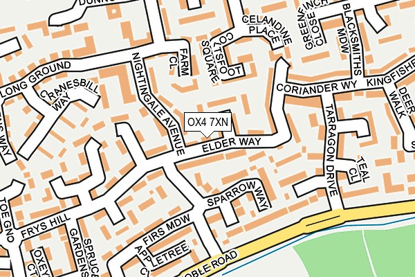 OX4 7XN map - OS OpenMap – Local (Ordnance Survey)