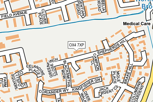 OX4 7XP map - OS OpenMap – Local (Ordnance Survey)