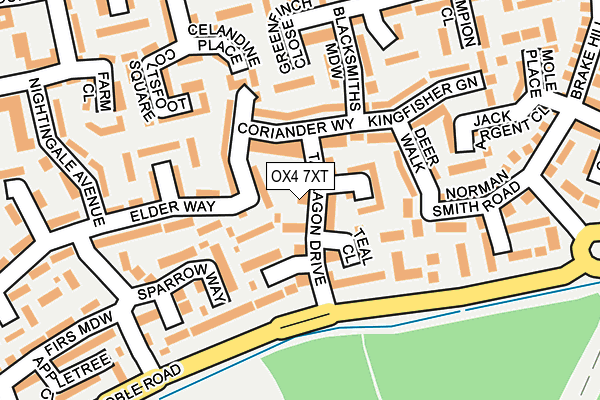 OX4 7XT map - OS OpenMap – Local (Ordnance Survey)