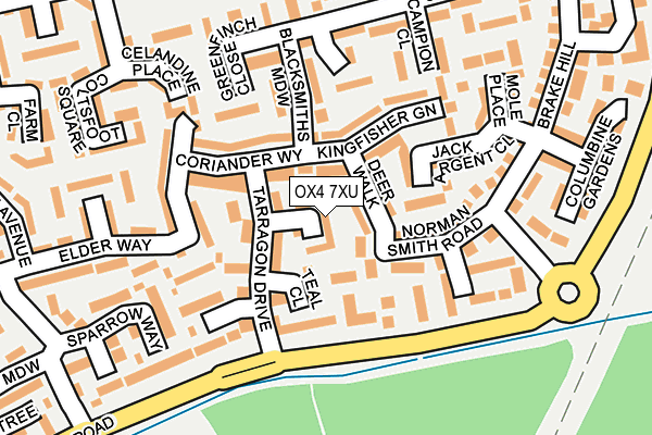 OX4 7XU map - OS OpenMap – Local (Ordnance Survey)