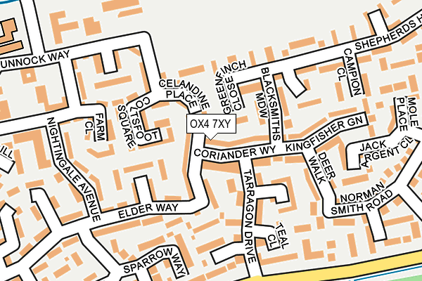 OX4 7XY map - OS OpenMap – Local (Ordnance Survey)