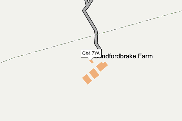 OX4 7YA map - OS OpenMap – Local (Ordnance Survey)