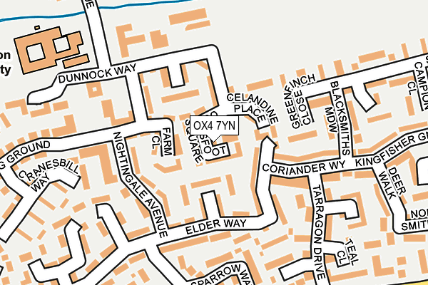 OX4 7YN map - OS OpenMap – Local (Ordnance Survey)