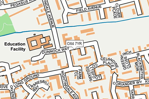 OX4 7YR map - OS OpenMap – Local (Ordnance Survey)