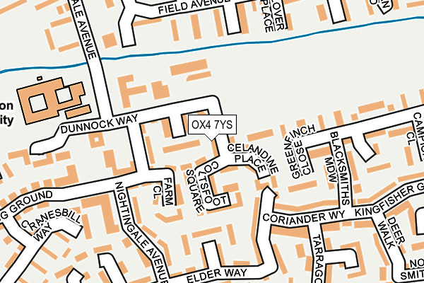 OX4 7YS map - OS OpenMap – Local (Ordnance Survey)