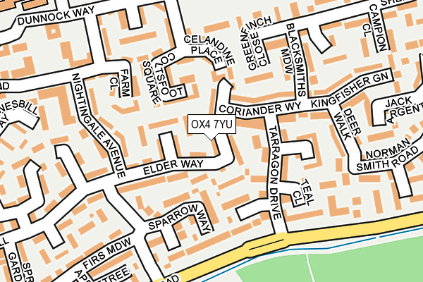 OX4 7YU map - OS OpenMap – Local (Ordnance Survey)