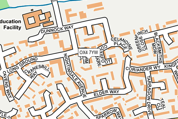 OX4 7YW map - OS OpenMap – Local (Ordnance Survey)