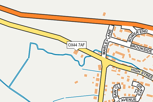 OX44 7AF map - OS OpenMap – Local (Ordnance Survey)