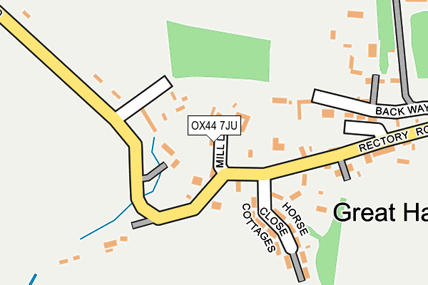 OX44 7JU map - OS OpenMap – Local (Ordnance Survey)