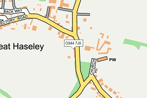 OX44 7JX map - OS OpenMap – Local (Ordnance Survey)