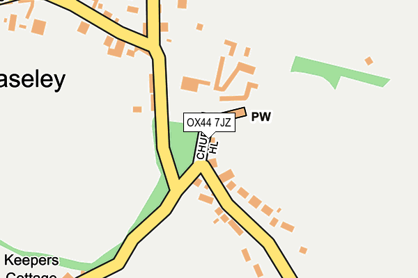 OX44 7JZ map - OS OpenMap – Local (Ordnance Survey)