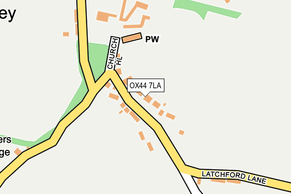 OX44 7LA map - OS OpenMap – Local (Ordnance Survey)