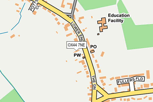 OX44 7NE map - OS OpenMap – Local (Ordnance Survey)