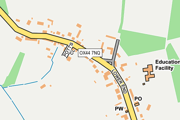 OX44 7NQ map - OS OpenMap – Local (Ordnance Survey)