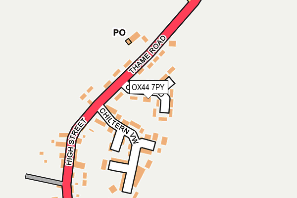 OX44 7PY map - OS OpenMap – Local (Ordnance Survey)