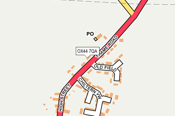 OX44 7QA map - OS OpenMap – Local (Ordnance Survey)