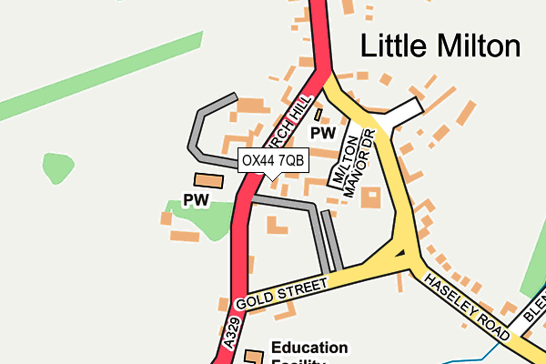 OX44 7QB map - OS OpenMap – Local (Ordnance Survey)