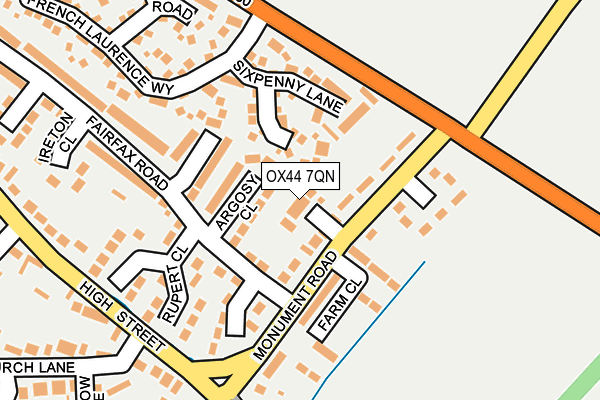 OX44 7QN map - OS OpenMap – Local (Ordnance Survey)