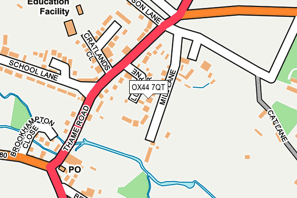 OX44 7QT map - OS OpenMap – Local (Ordnance Survey)