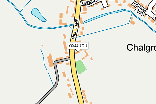 OX44 7QU map - OS OpenMap – Local (Ordnance Survey)