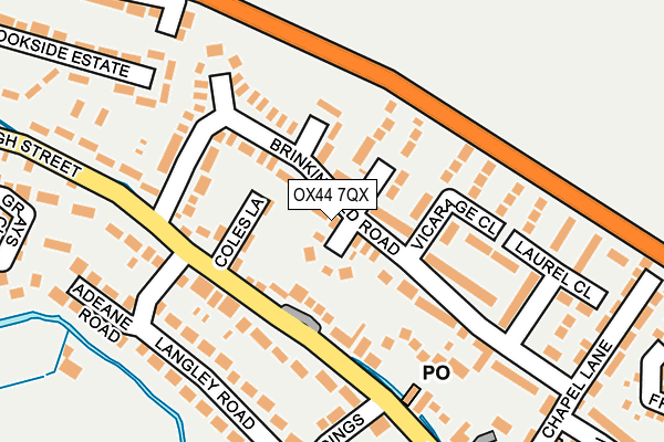 OX44 7QX map - OS OpenMap – Local (Ordnance Survey)