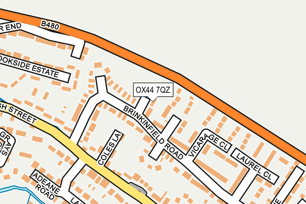 OX44 7QZ map - OS OpenMap – Local (Ordnance Survey)