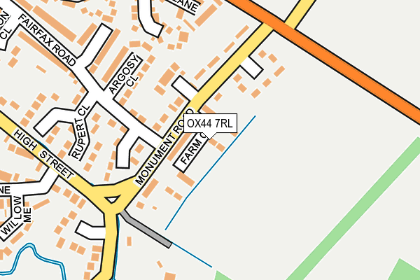 OX44 7RL map - OS OpenMap – Local (Ordnance Survey)