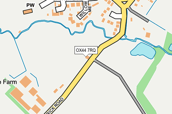 OX44 7RQ map - OS OpenMap – Local (Ordnance Survey)