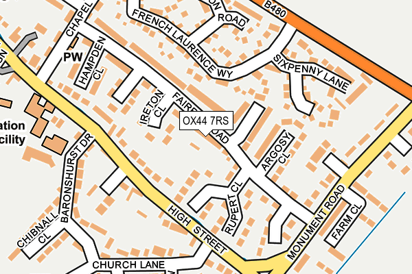 OX44 7RS map - OS OpenMap – Local (Ordnance Survey)