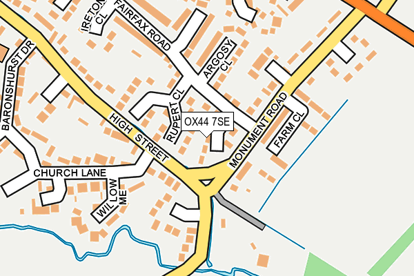 OX44 7SE map - OS OpenMap – Local (Ordnance Survey)