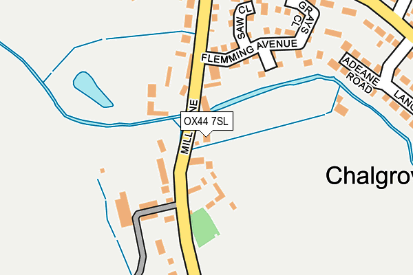 OX44 7SL map - OS OpenMap – Local (Ordnance Survey)