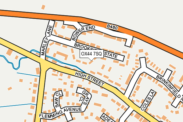 OX44 7SQ map - OS OpenMap – Local (Ordnance Survey)