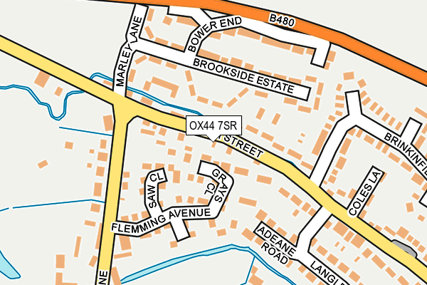 OX44 7SR map - OS OpenMap – Local (Ordnance Survey)