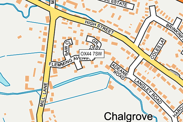 OX44 7SW map - OS OpenMap – Local (Ordnance Survey)