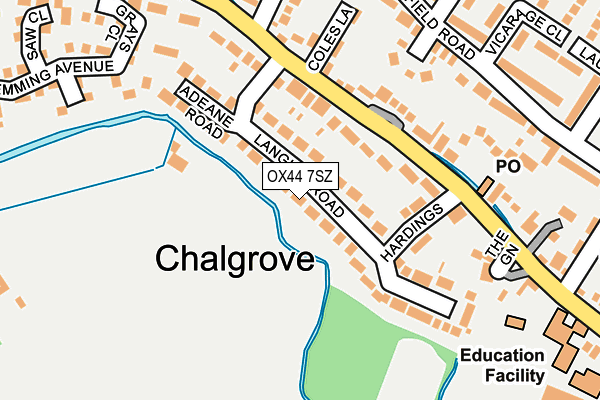 OX44 7SZ map - OS OpenMap – Local (Ordnance Survey)