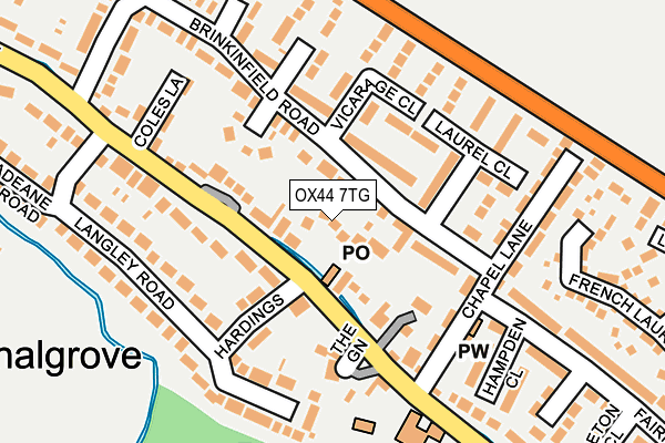 OX44 7TG map - OS OpenMap – Local (Ordnance Survey)