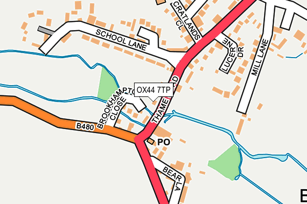 OX44 7TP map - OS OpenMap – Local (Ordnance Survey)