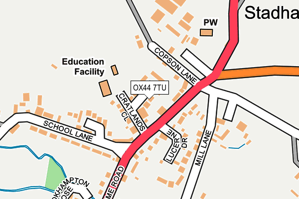 Map of TEIGHE LTD at local scale