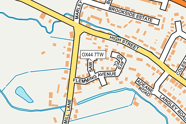 OX44 7TW map - OS OpenMap – Local (Ordnance Survey)