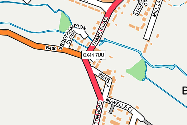OX44 7UU map - OS OpenMap – Local (Ordnance Survey)