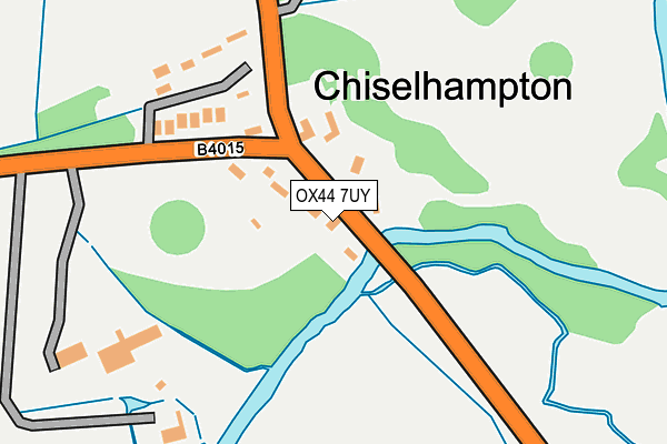 OX44 7UY map - OS OpenMap – Local (Ordnance Survey)