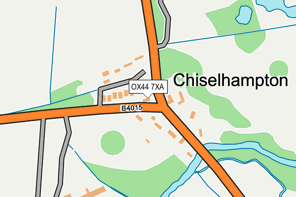 OX44 7XA map - OS OpenMap – Local (Ordnance Survey)