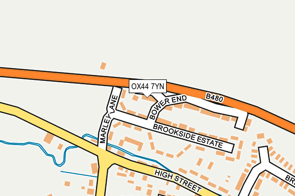 OX44 7YN map - OS OpenMap – Local (Ordnance Survey)