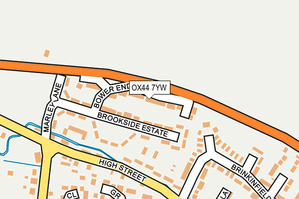 OX44 7YW map - OS OpenMap – Local (Ordnance Survey)