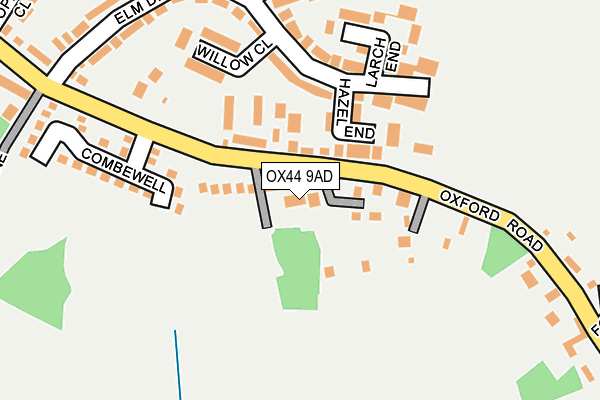 OX44 9AD map - OS OpenMap – Local (Ordnance Survey)